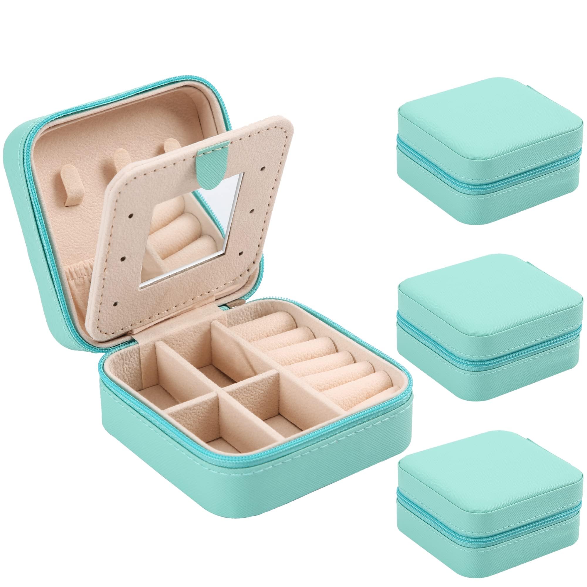 Jewelry Box Extra Small リングケース Amazon.com: GIFTSFARM Jewelry Box, Small Jewelry Case for